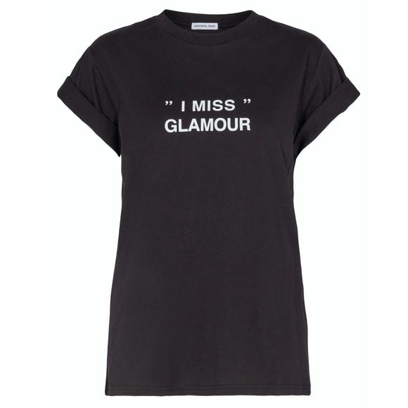 NEW DESIGNERS REMIX stanley glamour tee in black - Picture 2 of 2